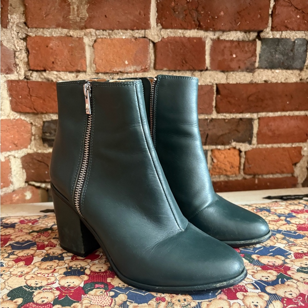 Calvin Klein Green Ankle Boots